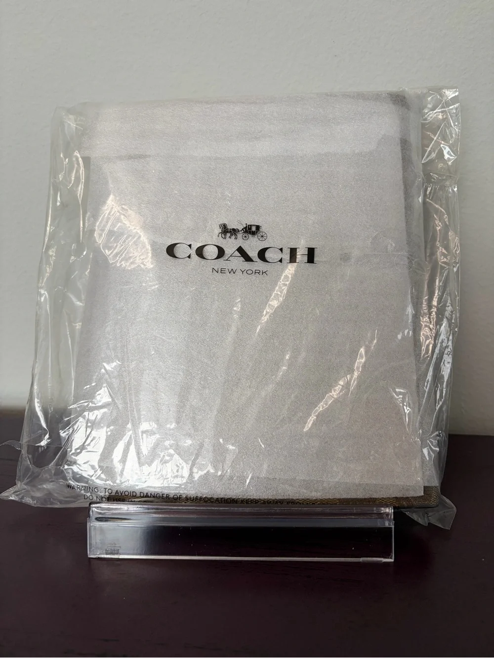 COACH Signature Canvas Notebook Cover in Brown/Tan
